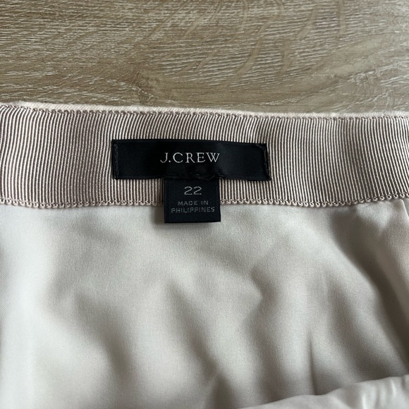 J. Crew Cream Linen Blend Button Down Skirt SZ 22 - Picture 3 of 8